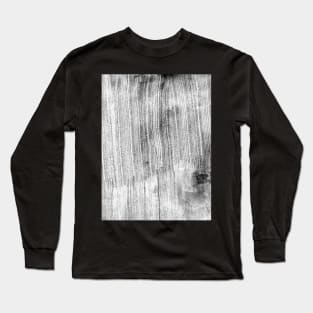 black and white gray wood grain background Long Sleeve T-Shirt